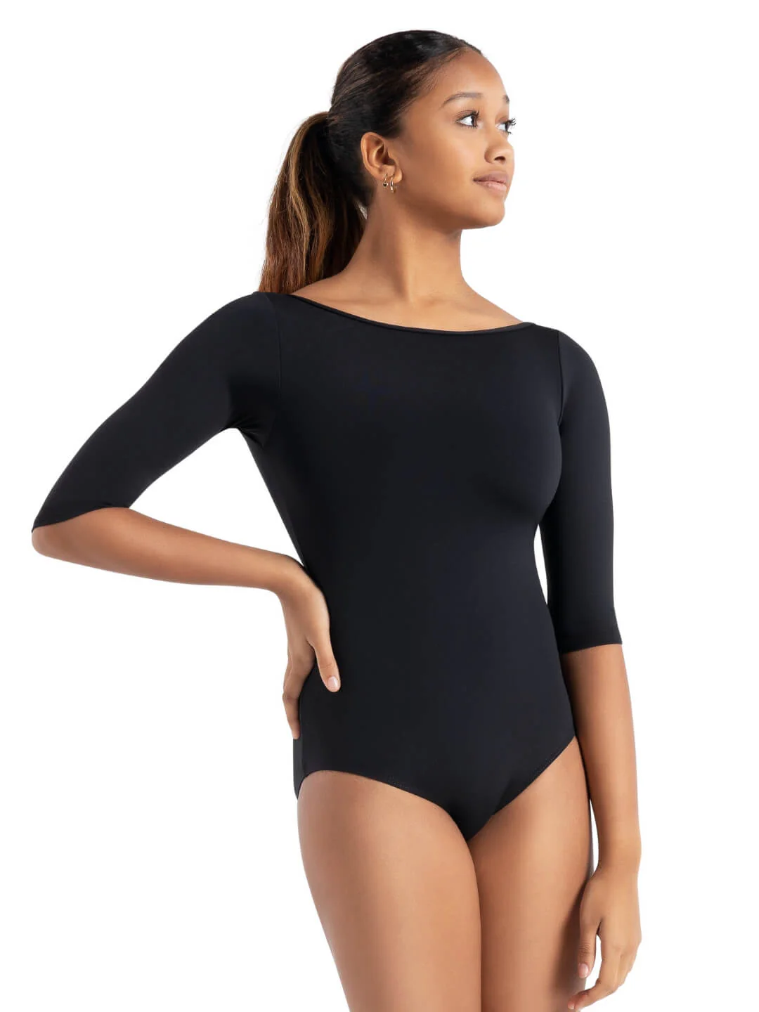 Boatneck 3/4 Sleeve Leotard - Image 4