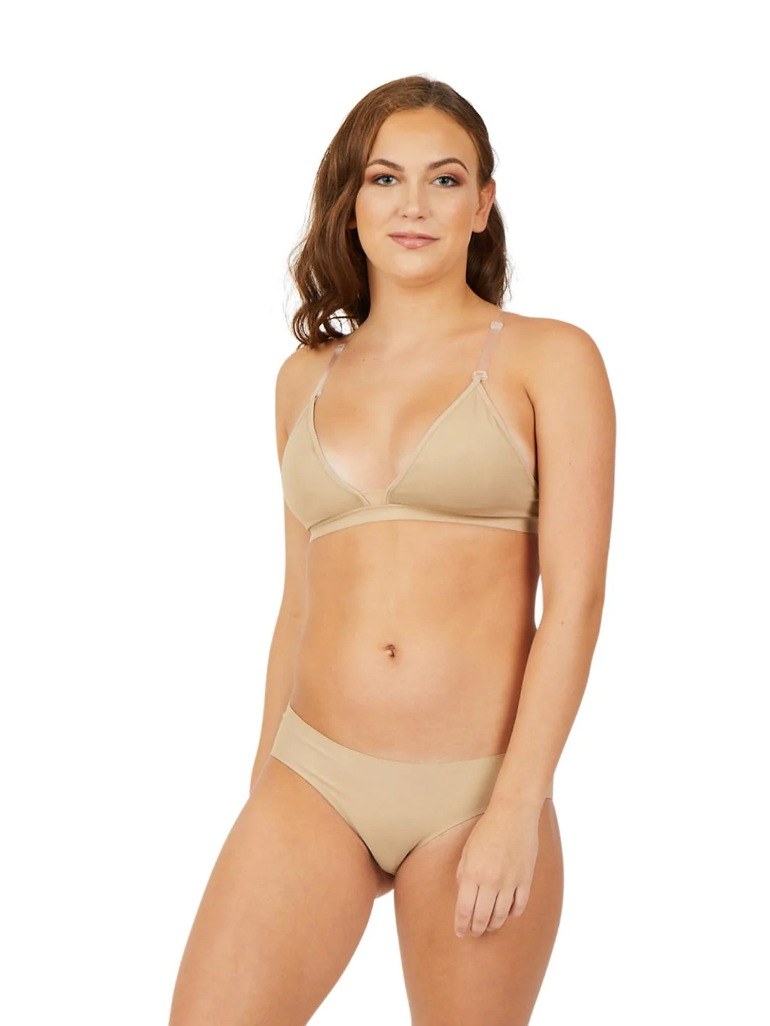 Deep Neck Clear Back Bra - Image 16