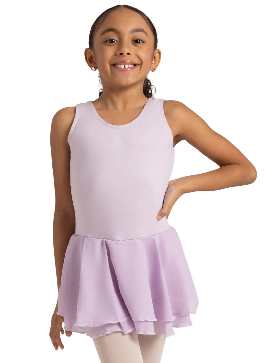 Double Layer Skirt Tank Dress - Girls - Image 11