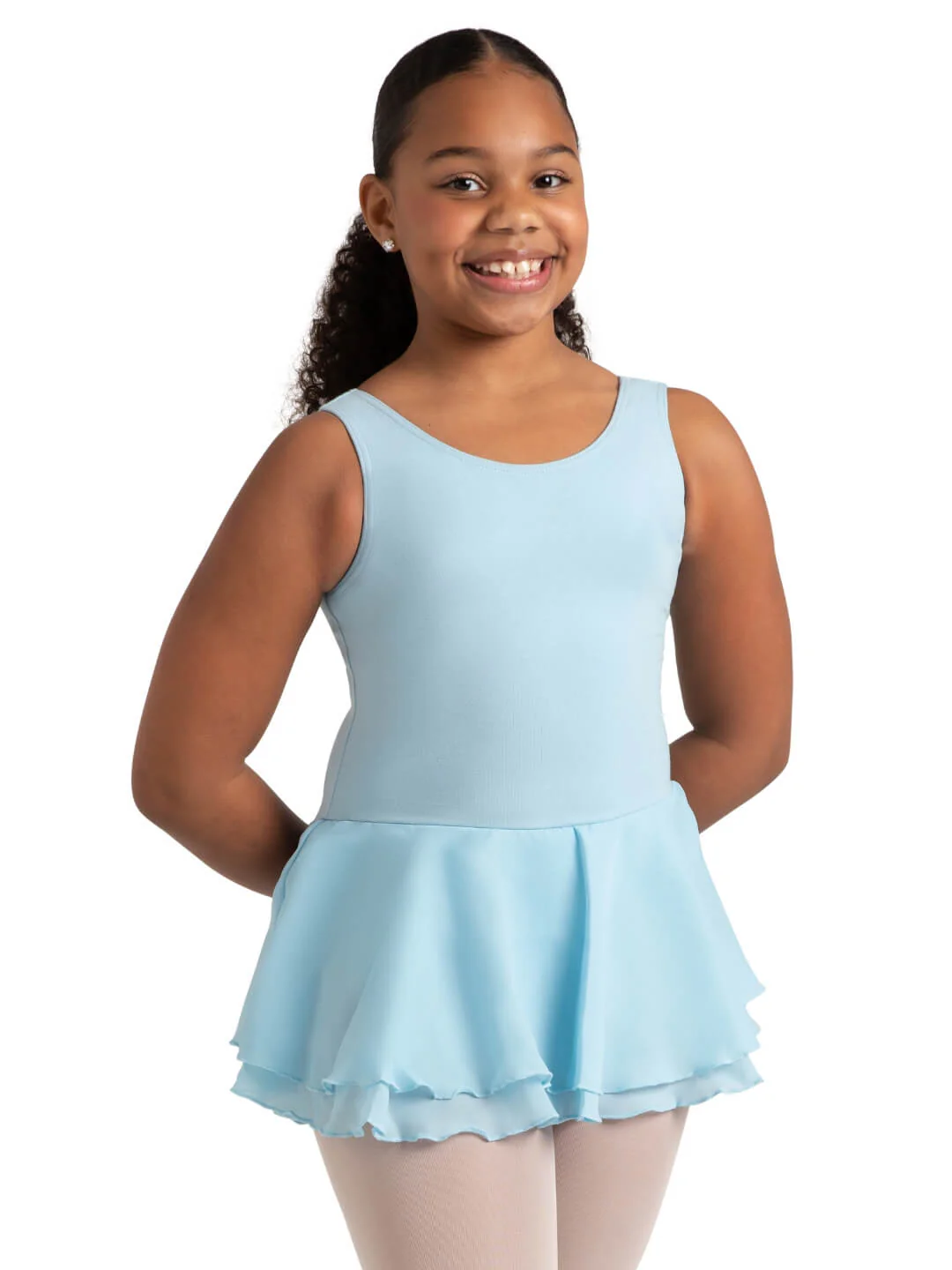 Double Layer Skirt Tank Dress - Girls - Image 12