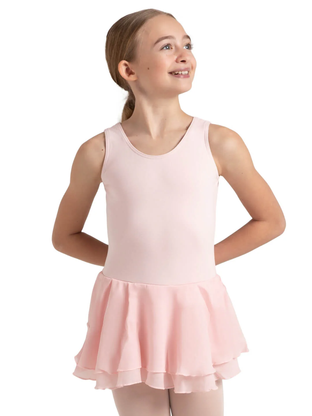 Double Layer Skirt Tank Dress - Girls - Image 17