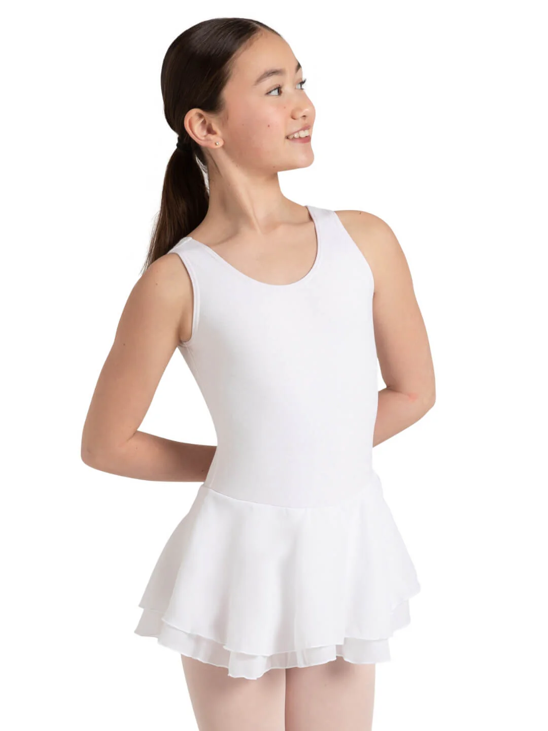 Double Layer Skirt Tank Dress - Girls - Image 20
