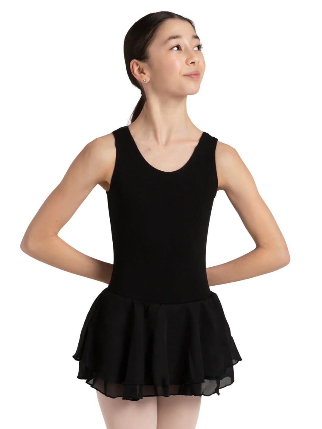 Double Layer Skirt Tank Dress - Girls - Image 7
