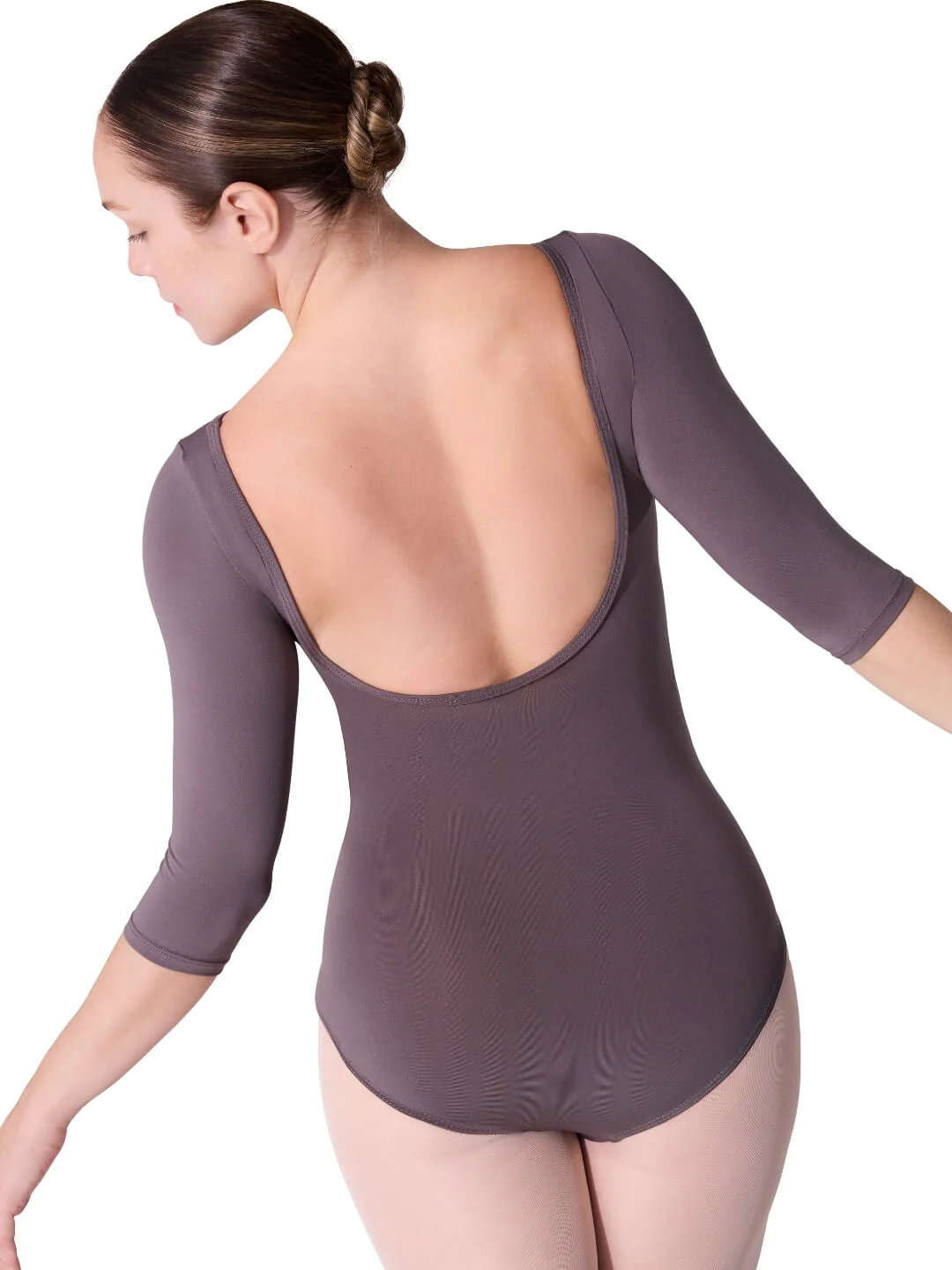 Essentials 3/4 Sleeve Boatneck Leotard - Image 10