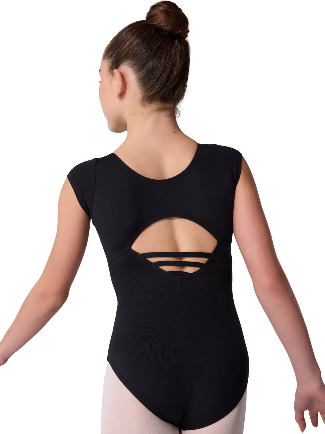 Studio Collection High Neck Cap Sleeve Leotard - Girls - Image 2