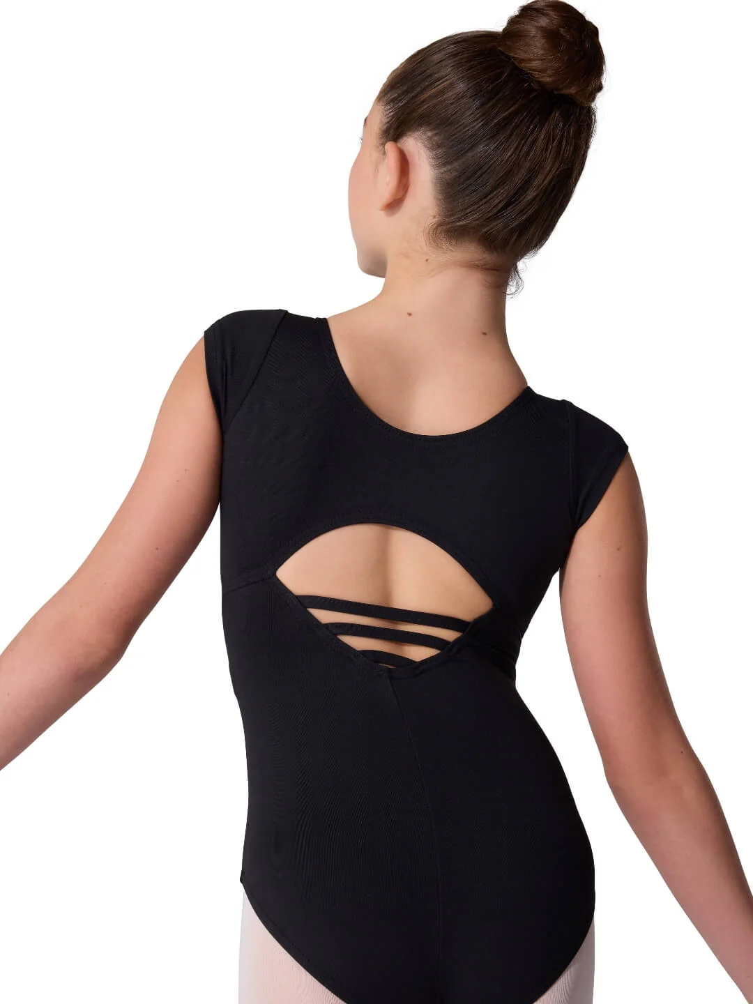 Studio Collection High Neck Cap Sleeve Leotard - Girls - Image 5