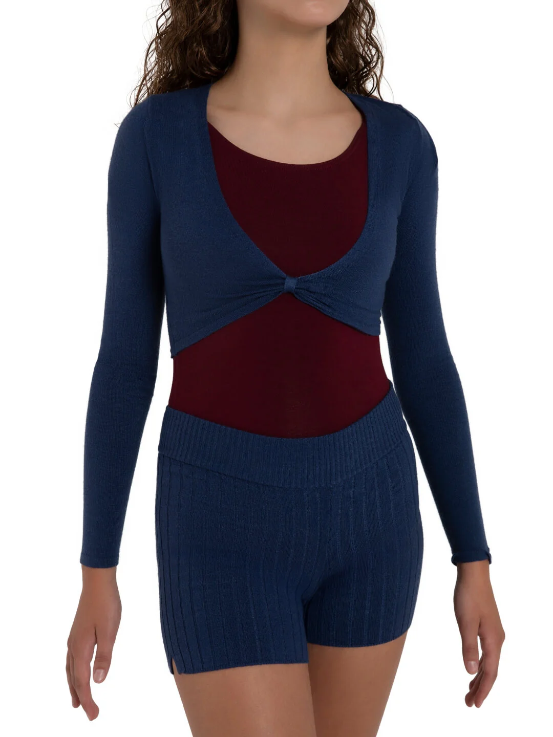 Harmonie Cropped Pinch Sweater - Image 6
