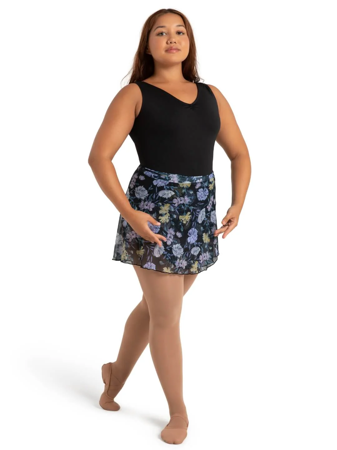 Le Jardin Printed Mesh Wrap Skirt - Image 5