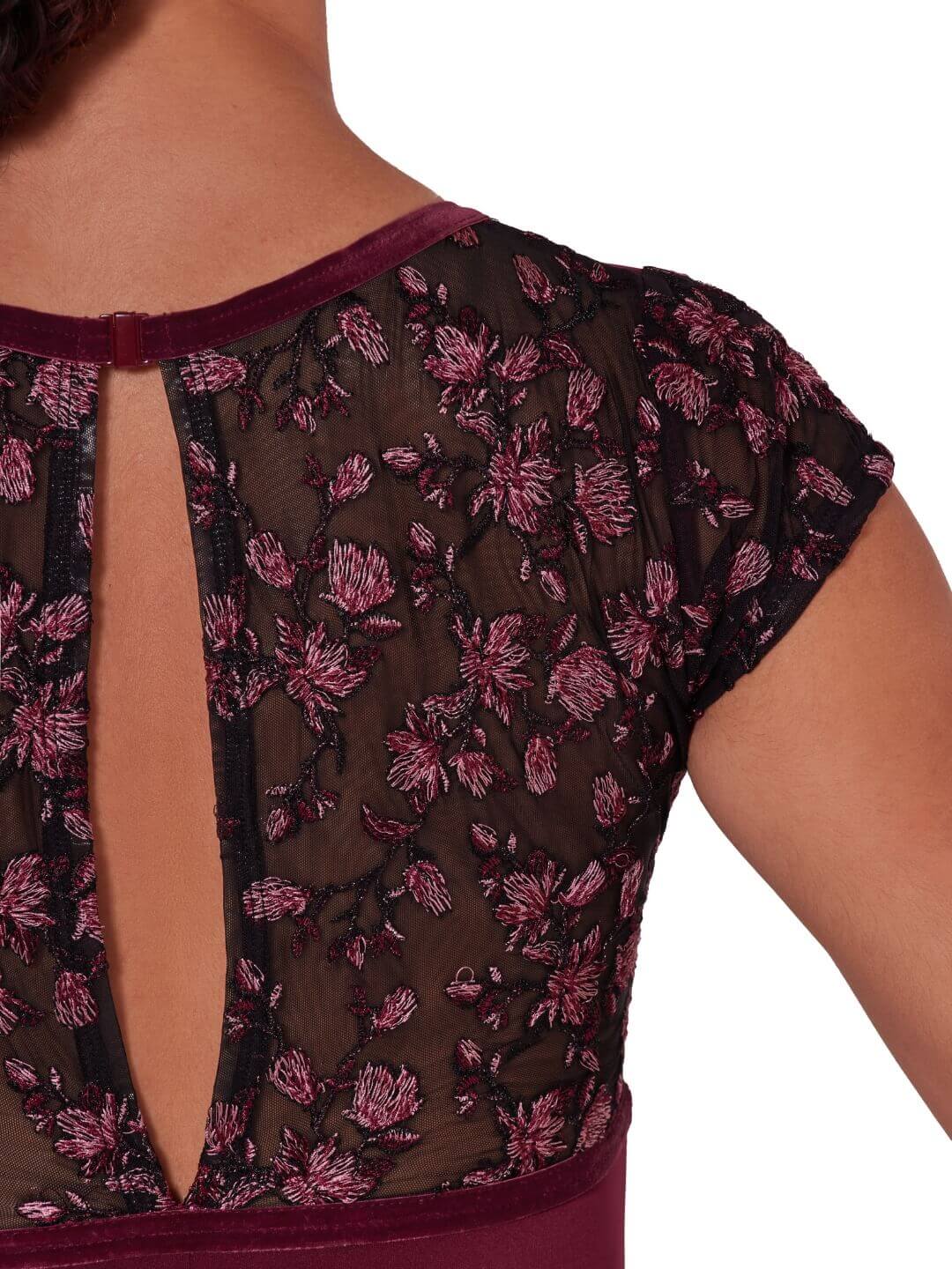 Ornate Romance Fascination Short Sleeve Mesh Leotard - Image 8