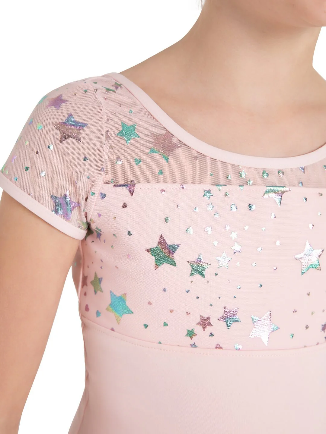 Star Struck Galaxy Short Sleeve Leotard - Girls - Image 7