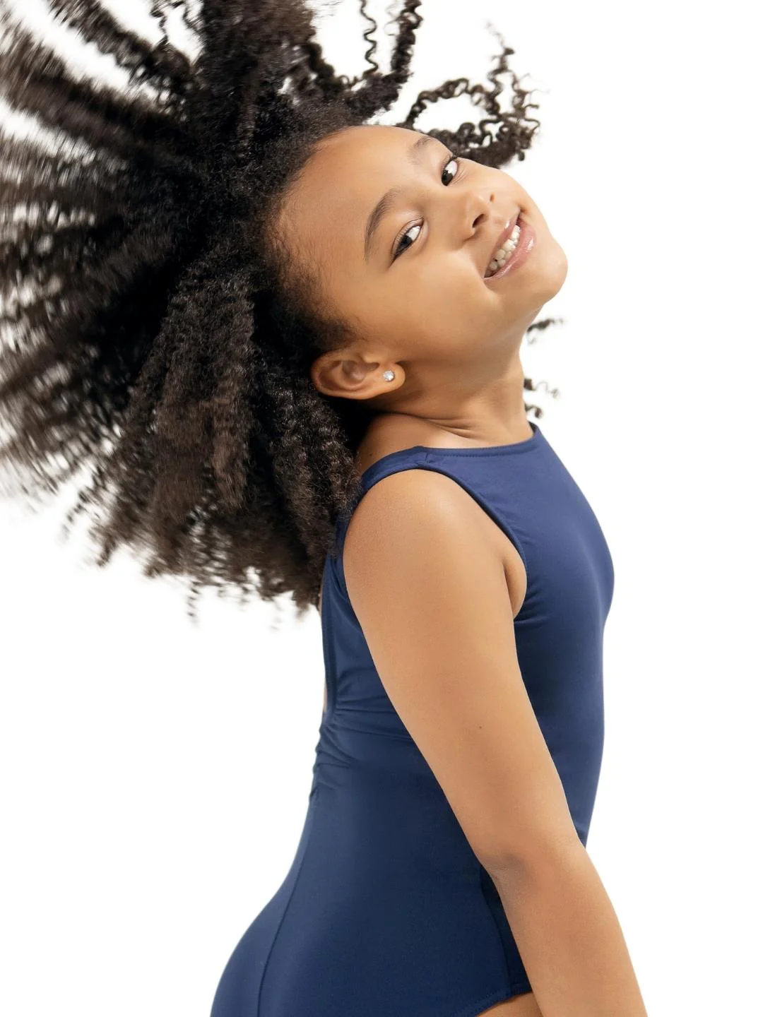 Studio Collection Low V Back w/ Pinch Tank Leotard - Girls - Image 6