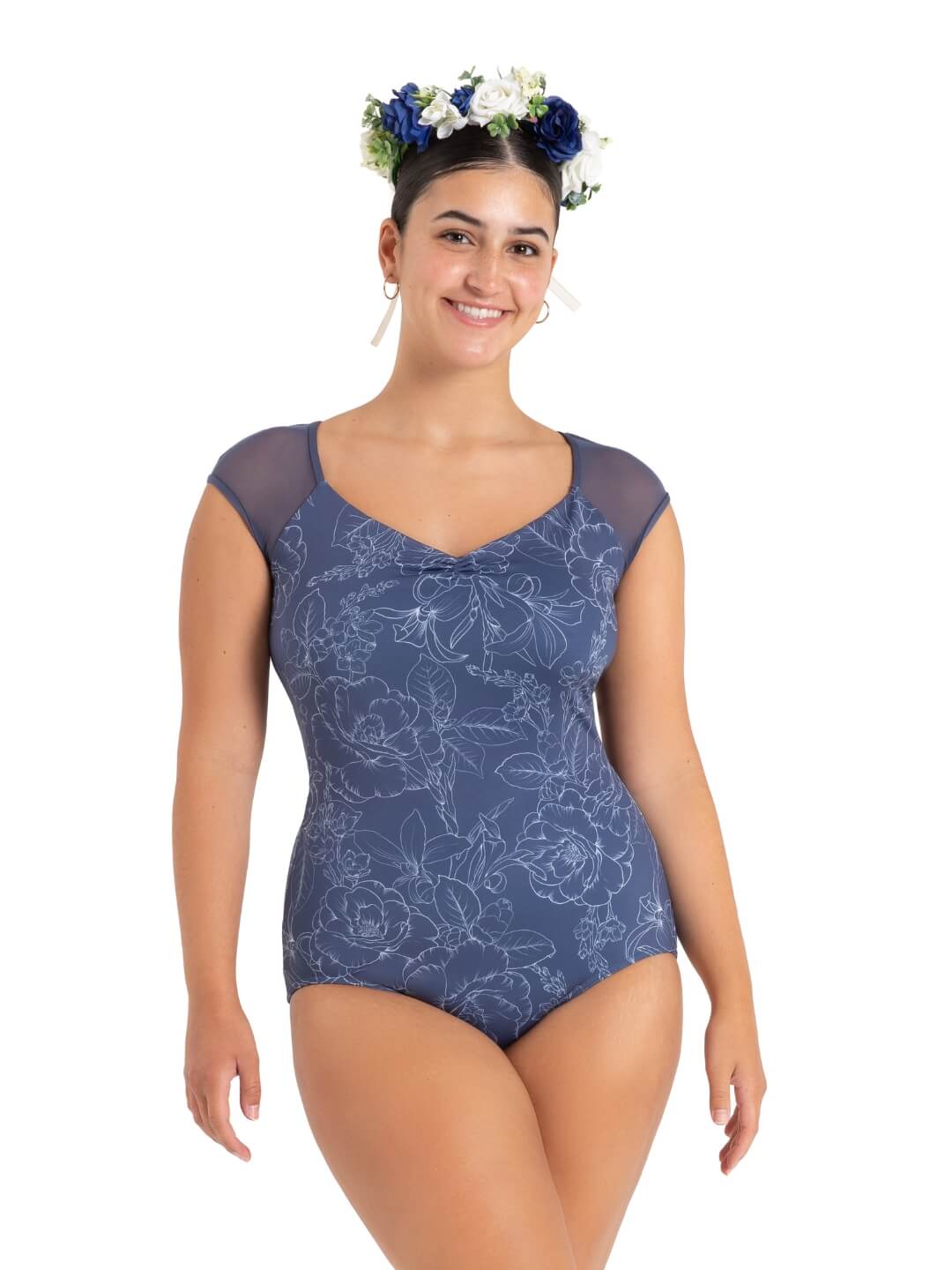 Wildflower Daisy Cap Sleeve Leotard - Image 5